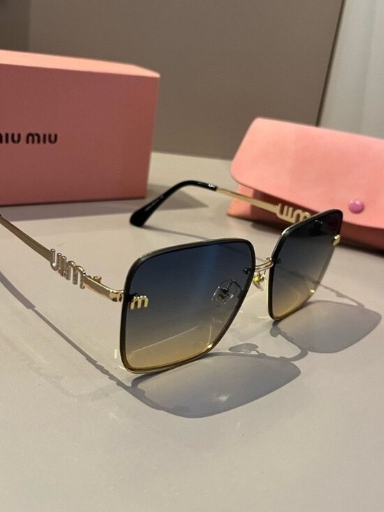 ?️ Miu Miu Gold Frame Sunglasses | Luxe Accent main image 10